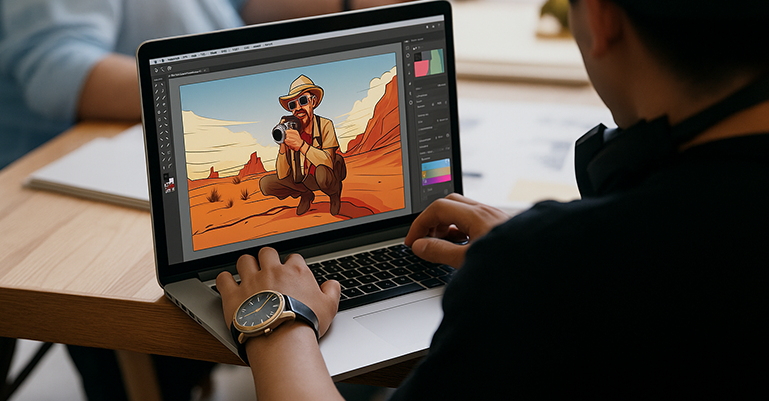 Character Illustration Logo